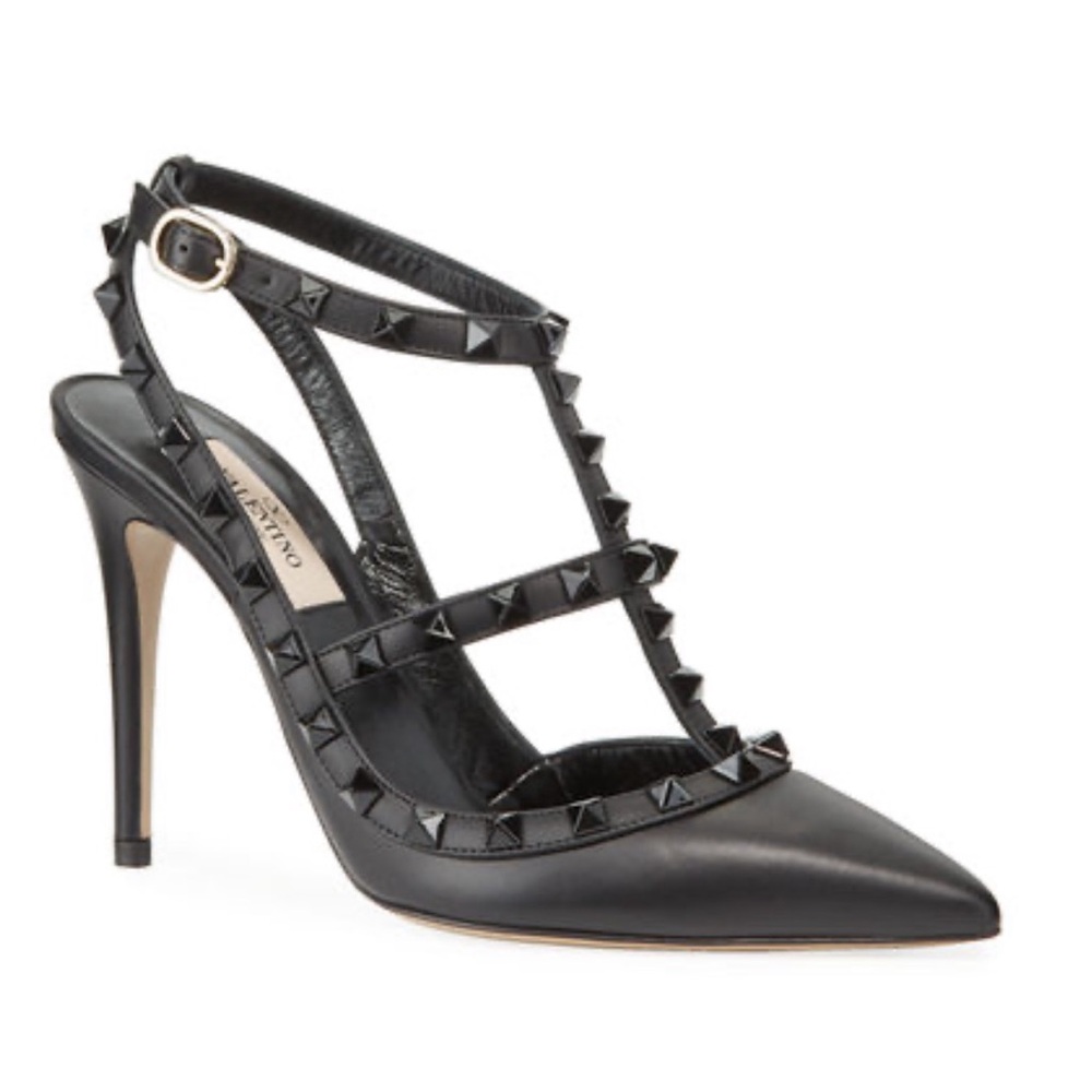 Valentino Garavani Rockstud 100mm Pumps All Black